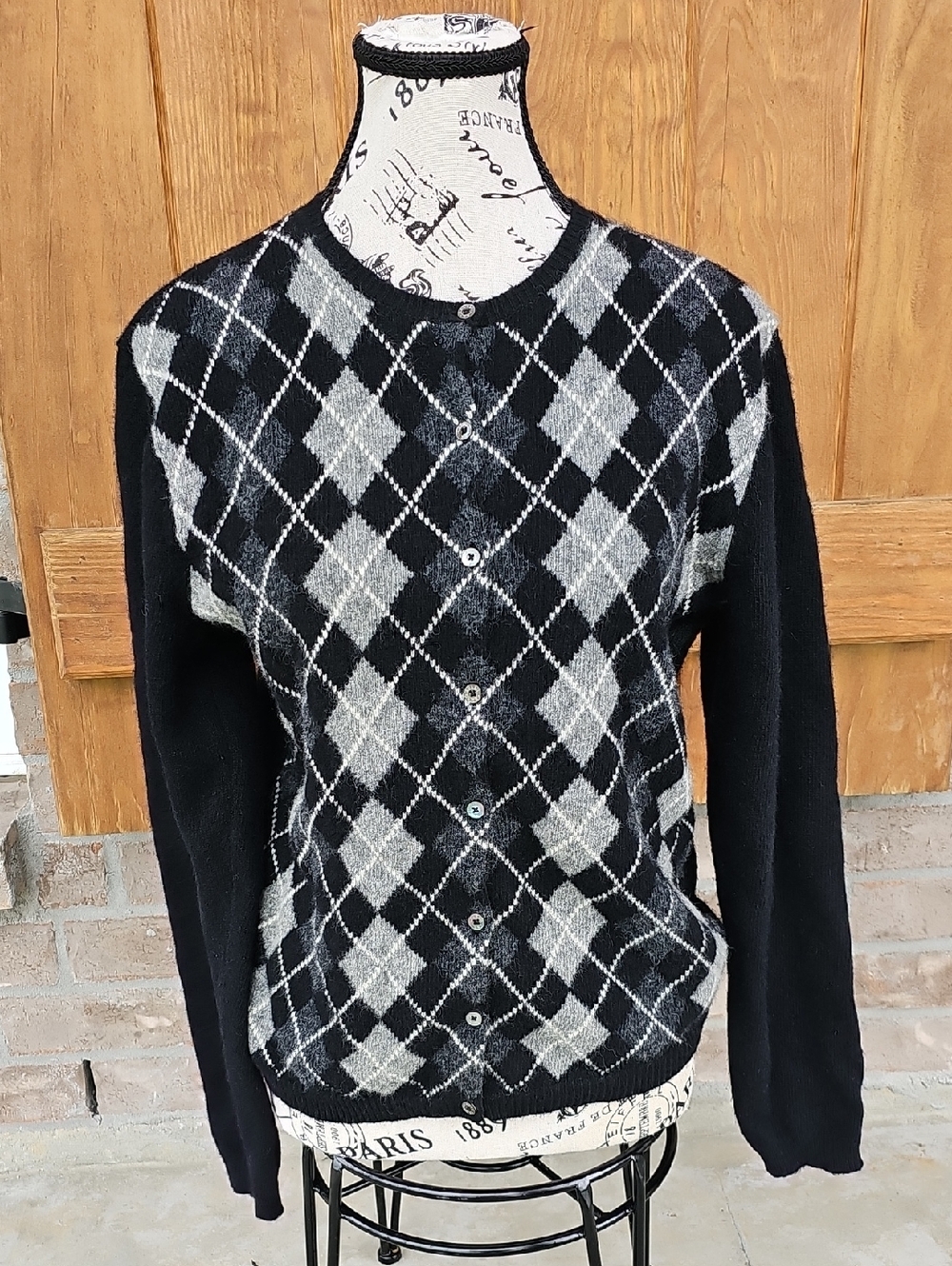 Ralph Lauren Lamb Wool Argyle Cardigan